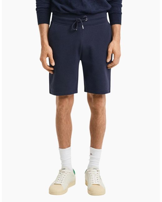 Gant Blue Shield Shorts Sweat Regular Fit Cotton for men
