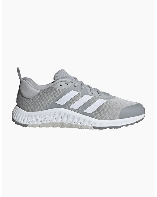 Adidas Gray Everyset Lace-Up Trainer Training Shoes for men