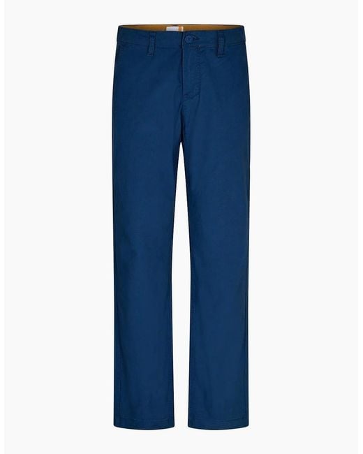 Timberland Blue Claremont Poplin Chino Pant Dark De for men