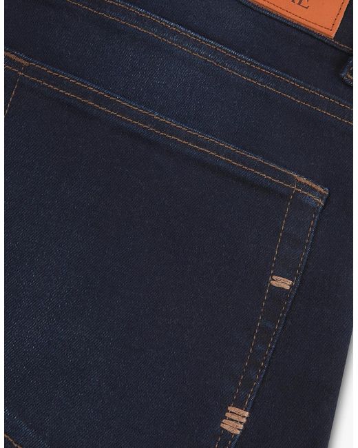 Vingt Quatre Denim Blue Vingt Quatre Slim Fit Rinse Jeans for men