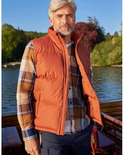 Mountain Warehouse Orange Rock Padded Gilet for men