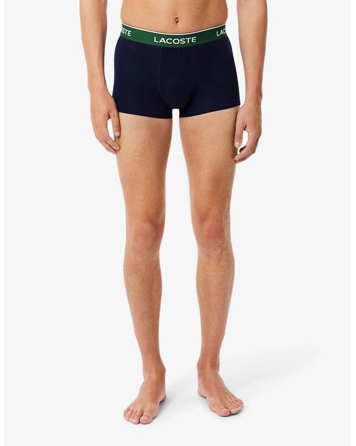 Lacoste Blue 3-Pack Trunks for men