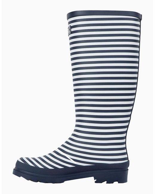 Regatta Blue Ladies Fairweather Iii Contrast Striped Wellington Boots
