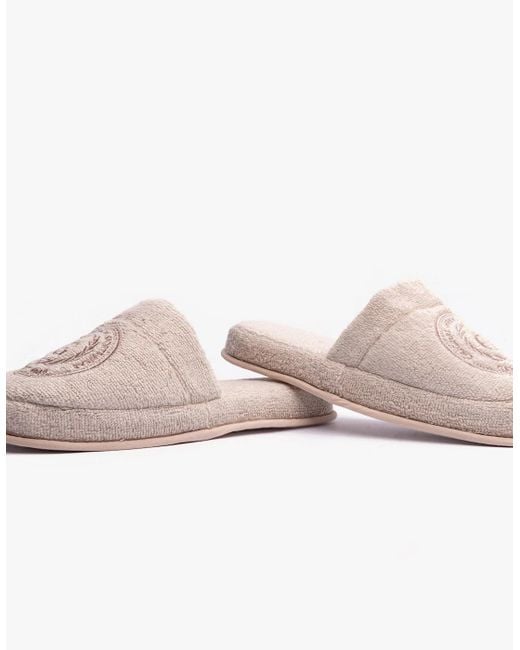 Gant Brown Crest Mule Slippers Putty