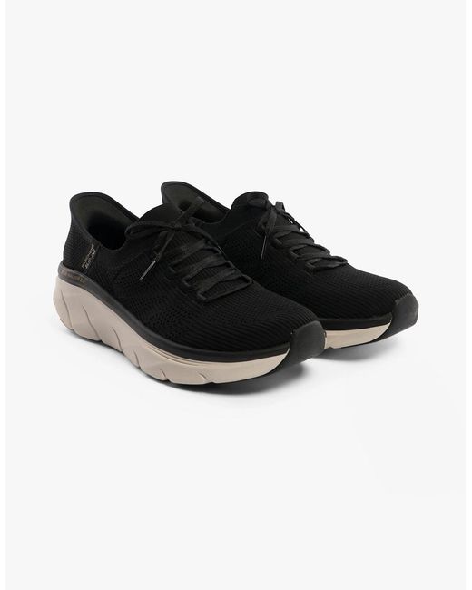 Skechers Black 150105/Bktn D'Lux Walker 2.0-Thrill Movem Trainers/Tan