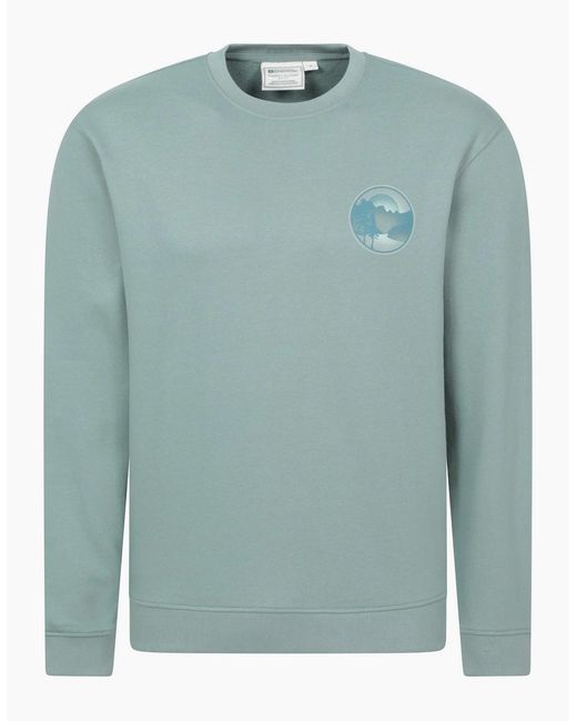 Mountain Warehouse Green Tree Ring Sweatshirt for men
