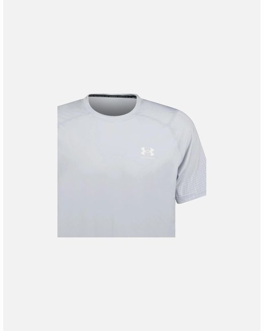 Under Armour Gray Hg Armour Fitted Nvlty Short Sleeve T-Shirt for men