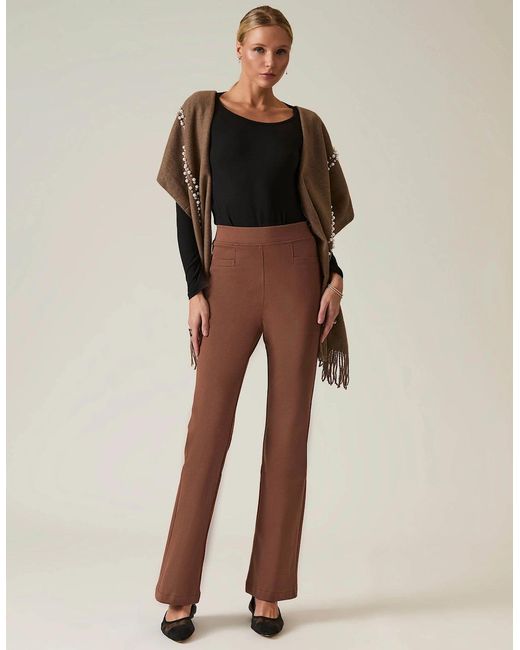 James Lakeland Brown Mocha Bootleg Trousers