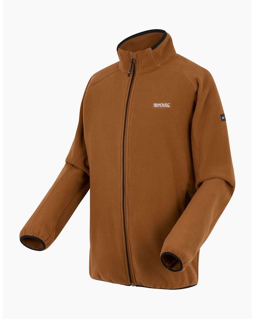 Regatta Brown Hadfield Full Zip Fleece Jacket for men