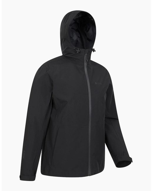 Mountain Warehouse Black Covert Waterproof Jacket for men
