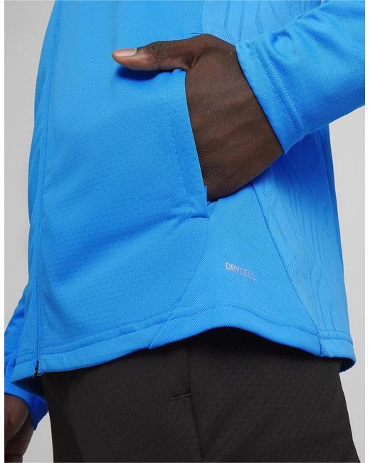 PUMA Blue Performance Moisture Wicking Training Jacket for men