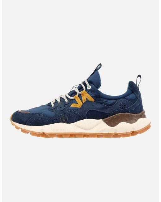 Flower Mountain Blue Yamano 3 Universal Works Trainers