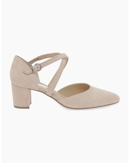 Gabor Pink Gisele Open Court Shoes