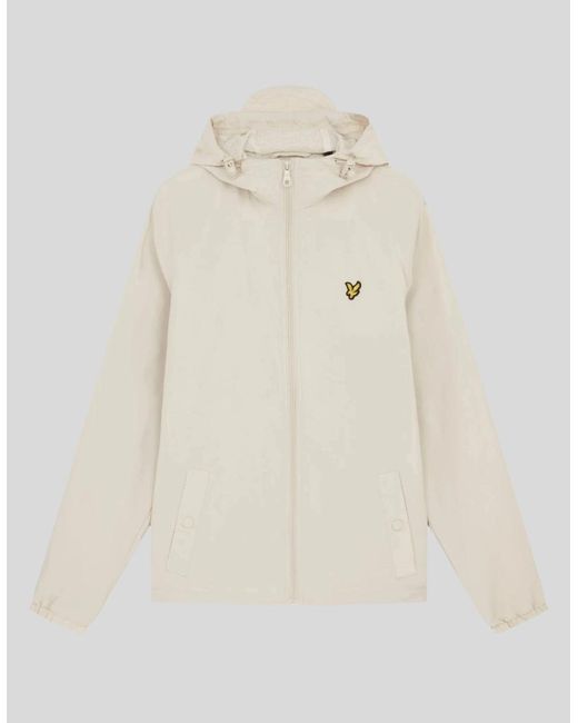 Lyle & Scott Natural Zip Through Hooded Jacket for men