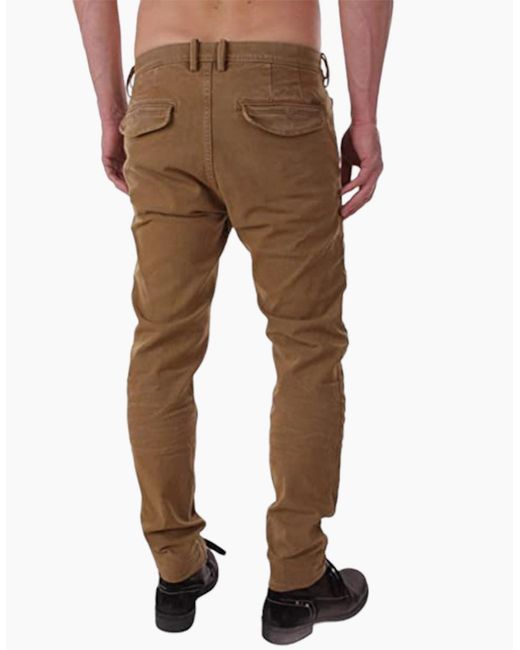 DIESEL Brown Slim Chino 0848Q Chino Trousers Sweat Slim Fit Stretch Casual Pants for men