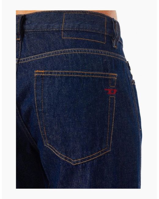 DIESEL Blue D-Viker Dark Denim Jeans for men