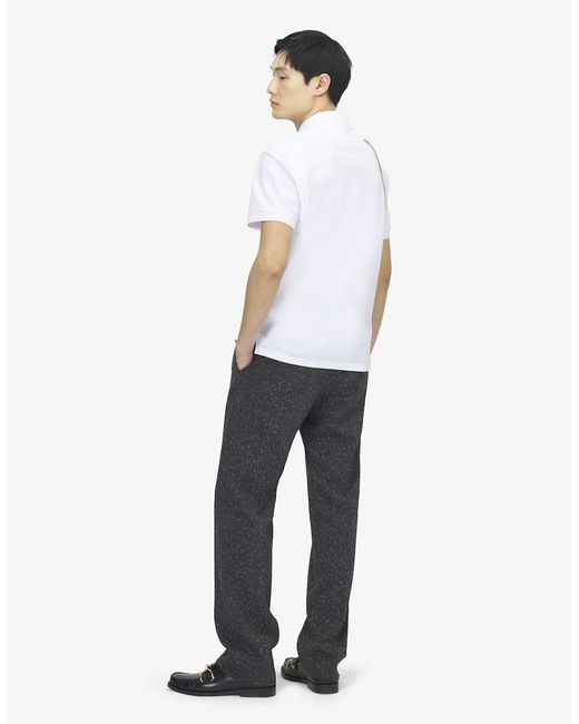 McQueen White Harness Polo Shirt for men