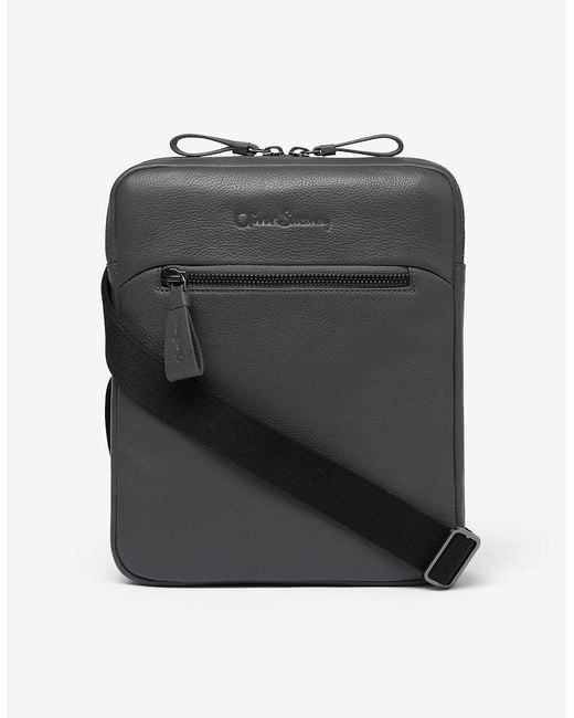 Oliver Sweeney Black Calf Leather Cross Body Bag for men