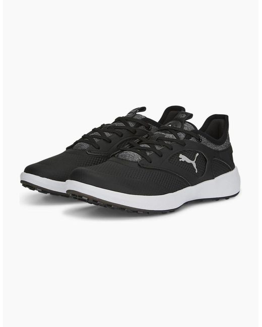 PUMA Black Ignite Malibu Spikeless Golf Shoes