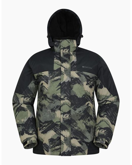 Mountain Warehouse Gray Shadow Ii Printed Ski Jacket for men