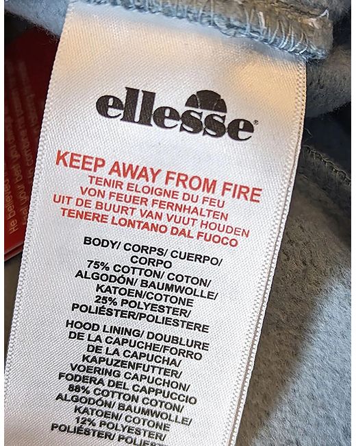 Ellesse Blue Joggers Fleece Sweatpants Bottoms Casual Cuffed Gym Winter Trousers for men