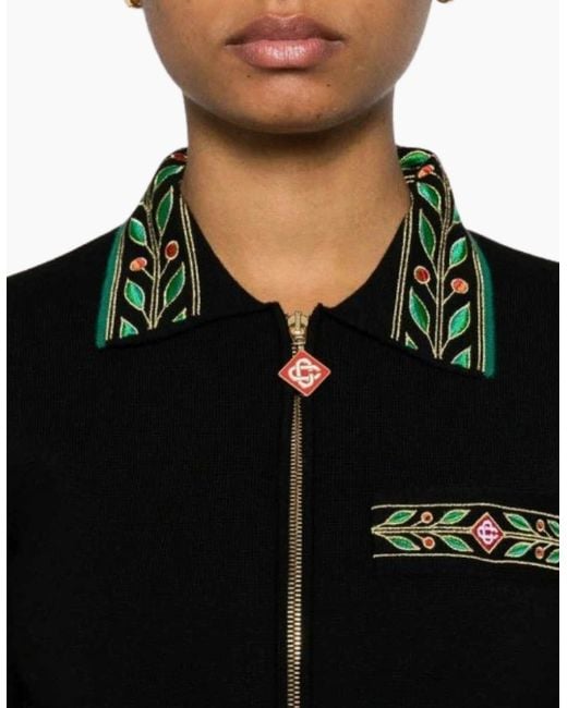 Casablanca Black Embroidered Laurel Jackets