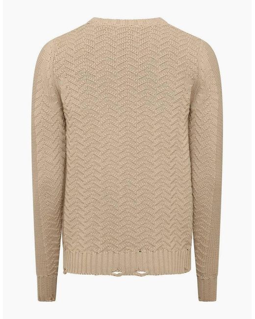 Replay Natural Crewneck Sweater for men