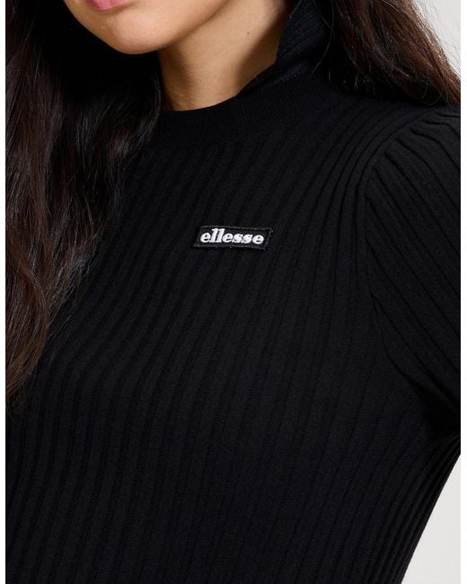 Ellesse Black The Court Knitted Tee