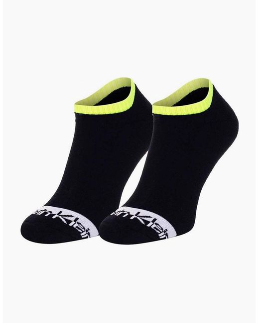 Calvin Klein Black Jeans 3-Pack Mixed Logo Athleisure Sports Trainer Socks for men