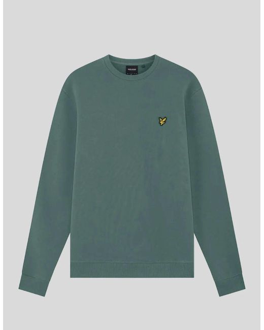 Lyle & Scott Green Everyday Cotton Crew Neck Sweatshirt for men