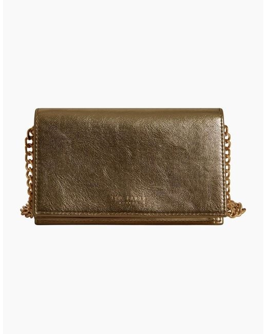 Ted Baker Natural Crossbody Flapover Bag