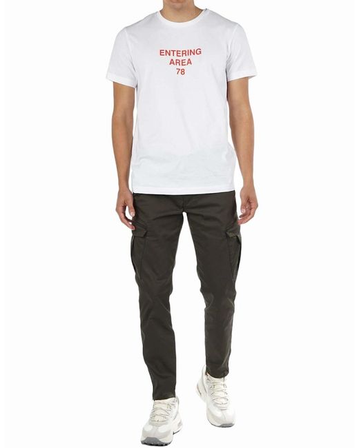 DIESEL White T-Diegos-K25 T Shirt for men