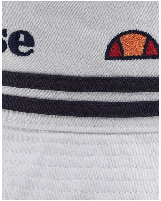 Ellesse White Lorenzo Bucket Hat for men