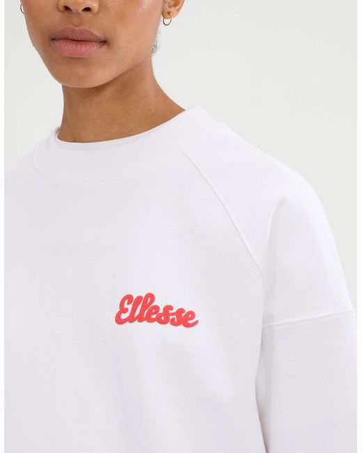 Ellesse White Lo Sbuffo Sweatshirt