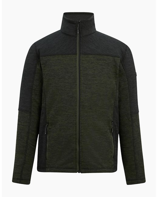 Regatta Green Highton Fleece Full Zip Midlayer for men