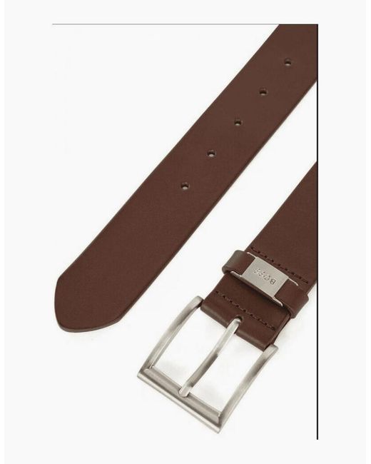 Boss Brown Connio Leather Belt for men