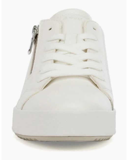 Geox White D Blomiee A Trainers