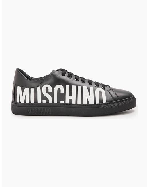 Moschino Black Low Top Trainers for men