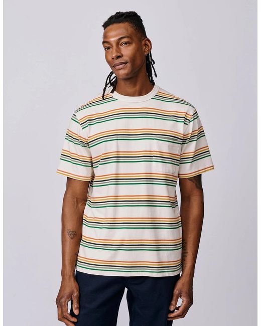 aubi White Santon Relaxed T-Shirt for men
