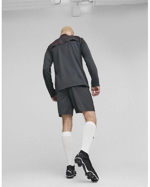 PUMA Gray Training Shorts Football Short for men