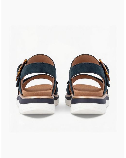 Remonte Blue D1J62 Ankle Strap Sandals
