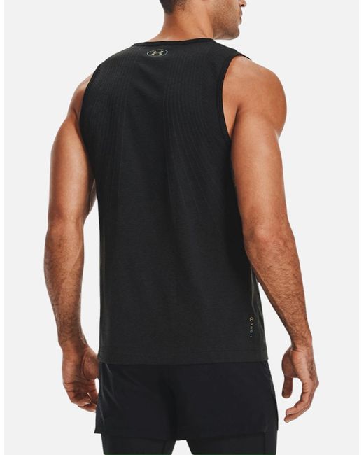 Under Armour Black Vests Tank Top Summer Training Gym Tops Running Top for men