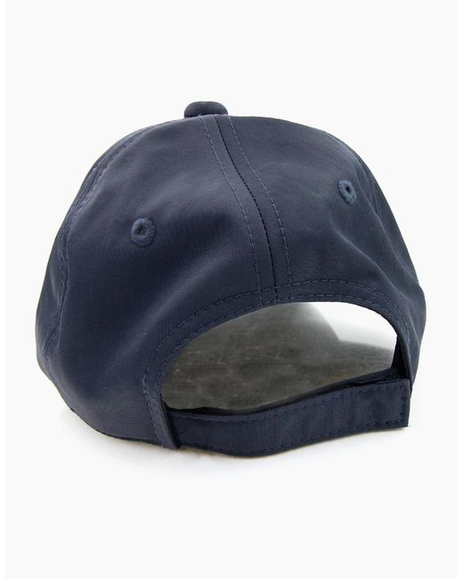 KENZO Blue Rubberised Signature Logo Cap for men