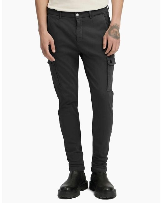 Replay Black Hyperflex Jaan Cargo Pant for men