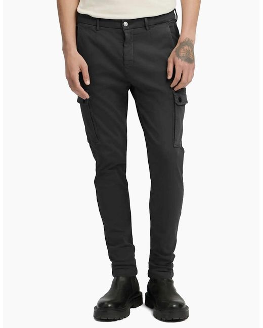 Replay Black Hyperflex Jaan Cargo Pant for men