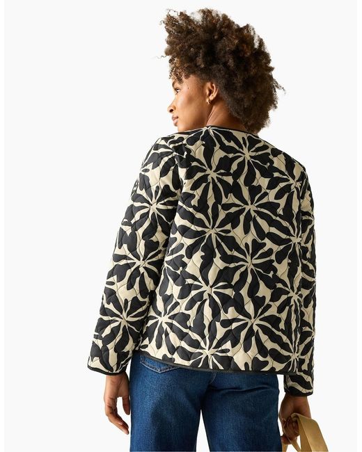 Regatta Black Ladies Mira Abstract Floral Padded Jacket