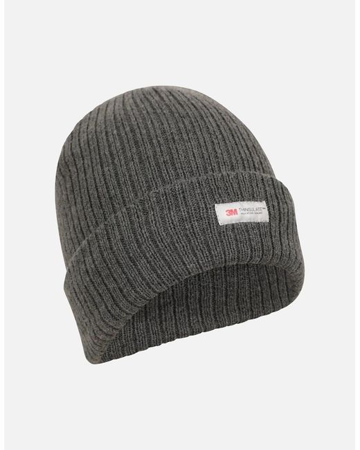 Mountain Warehouse Gray Knitted Thinsulate Beanie for men
