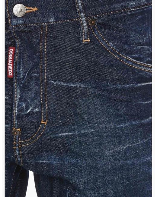 DSquared² Blue Dark Clean Wash Cool Guy Jeans for men