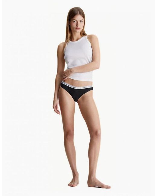 Calvin Klein Brown Modern Logo Bikini Brief