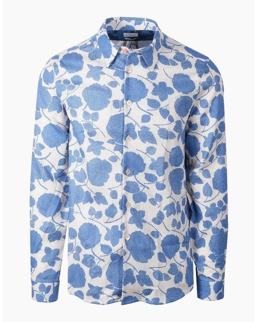Paul Smith Blue Ls Regular Fit Shirt for men